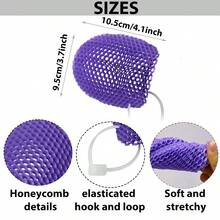 Gorros de ducha exfoliantes en forma de panal, disponibles en varios colores, limpia la piel y son seguros, transpirables e inodoros. YPHK - WG-SZ005-HL - Ver 4