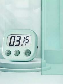 1 pieza Temporizador electrónico multifuncional, temporizador digital magnético con pantalla LCD grande, interruptor de alarma/silencio, adecuado para gestión del tiempo, cocina, fitness, reuniones, aula, regalo de cronometraje, esencial para apartamento y dormitorio - Multicolor - Ver 10