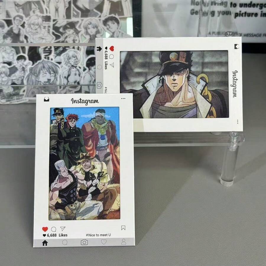 Tarou - Crusaders - Holographic Cards - Golden Spirit - Witness Of Great Friendship - Invincible Man - Pendant Gift For Friends And Girlfriends - Holiday Gift - Birthday Gift