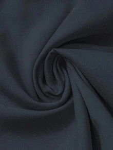 Falda de tela texturizada de estilo ancho, asimétrica y con tirantes, de estilo casual y versátil para graduación, primavera y verano - Azul marino - Ver 4