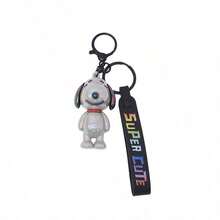 SNOOPY 1个卡通IP钥匙扣背包挂件玩偶情侣汽车钥匙扣，新年礼物，情人节礼物，复活节礼物[随机款式] - 彩色 - 查看 3