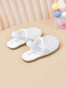Baby/Kleinkind Mesh atmungsaktive Sandalen, Weiche Sohle Anti-Rutsch Baby Laufschuhe, Neues Sommer Design für Jungen & Mädchen - Weiss - Übersicht 8
