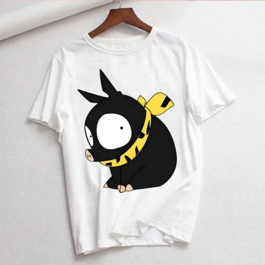 Ranma 12 champú Rumiko Takahashi, camiseta para mujer, camisetas divertidas informales, camisetas Kawaii, Top Hipster para mujer, camisas cortas Harajuku - Blanco - Ver 1