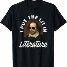 Puse el "Lit" en la literatura - Camiseta retro divertida de . - Negro 5 - Ver 6