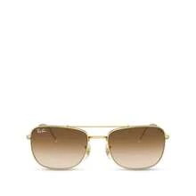 Ray-Ban Rectangular Sunglasses, 59mm |  | Women Sunglasses - GOLD/CLEAR GRADIENT BROWN - View 2