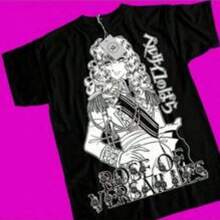 Camiseta Unisex Retro Anime "Rose Of Versailles Lady Oscar", Camiseta de Manga.jpg - Negro - Ver 6