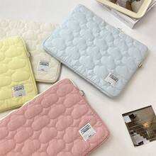 Korean Style Cloud-Shaped Soft Padded Laptop Sleeve/Tablet Case For 11/13/15 Inch, Minimalist Fresh Notebook Inner Bag - Rectangle - View 2