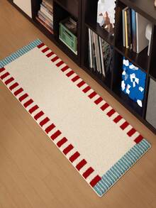 Karpet Wol Imitasi Motif Papan Catur, Pola Papan Catur Prancis Hitam Putih, Alas Samping Tempat Tidur Kamar Tidur, Alas Meja Kopi Sofa Ruang Tamu, Alas Ambang Jendela - Anti Selip, Dapat Dicuci dengan Mesin, Alas Poliester untuk Dekorasi Ruang Tamu, Kamar Tidur, Teras dan Taman, Penggunaan Dalam/Luar Ruangan, Persegi Panjang, Karpet Ruang Tamu - Warna-warni 7 - View 23