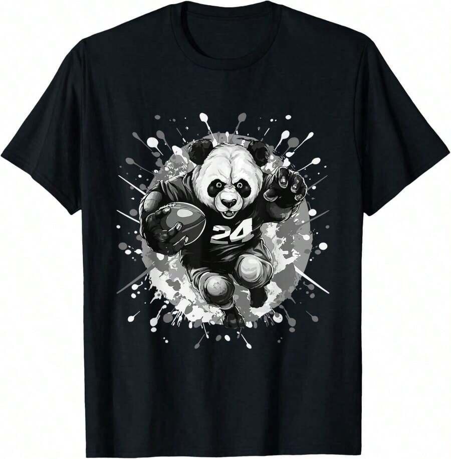 Camia Retro con Estampado a Cuadros de los Wildcats de Maroon Wildcats, Transpirable y Cómoda - Negro 15 - Ver 1