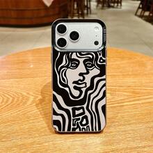 このレーザーエッチング加工された虹色の Apple 製携帯電話ケースは、特大のレンズ開口部と IMD テクノロジー、そして対照的な色のフレーム デザインを特徴としており、高い美観と実用性を兼ね備えた完璧な選択肢となっています。 抽象人物黑白線條画ケース  11  17e 手机壳  17e 手机壳 家族、恋人、友人、そして子供たちへのプレゼントに最適です。  12 Pro Max/12 Mini/Apple  Air/ 13 pro/S24 Ultra/S24/12/15/S23 FE/S22 Ultra/12 Pro/16 Pro Max/14 Pro Max/S22/11 Pro/ 13 Mini/15 Plus/17 Pro/7/16 Pro/S25/14 Pro/15 Pro Max/14 Plus/S23/15 Pro/13/16e/16/13 Pro Max/S22 Plus/S23 Ultra/S25 Ultra/16 Plus/17e/17/14/11 Pro Max/17 Pro Max - ブラック - チェックする 10