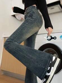 Women Jeans - Cement Ash - View 5