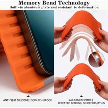 Silicone Phone Stand, Desktop Tablet/Laptop Stand, Creative Foldable Transformable Slouchy Stand, Travel Accessory,Room Décor,Travel Essential - Multicolor - View 8