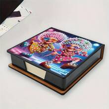 DIY 5D Diamond Painting Kit - Memo Pad Box - Unique Handmade Gift, Diamond Art Set, Asymmetrical Round Shape, Unique Handmade Gift For Office And Home Desk - BQ068 - View 6