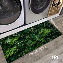 1 pieza Alfombra con estampado floral, Serie de felpudos largos, Felpudo de entrada interior, Alfombra de dormitorio junto a la cama, Alfombra de cocina, Apta para sala de estar, lavandería, baño - Multicolor - Ver 8