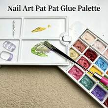 24 Colors Nail Patting Gel Palette | Solid Cream Pudding Gel For Gradient & Stamping Nail Art ,Viral On TikTok⁢ | Mixable & Buildable | Perfect For French Tips, Ombre & Nail Art Designs | 24 Shades Set - 彩色 - 查看 2