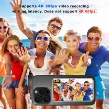 Upgraded Selfie Live Streaming Monitor Screen Compatible With IPhone And Android Phones, With Zoom/Remote Control/Speaker Functions, Magnetic Phone Back Clip Selfie Monitor, Essential For Content Creators, Wireless Mirroring For Social Media Live Streaming, Mini Phone Projector - Multicolor - View 8