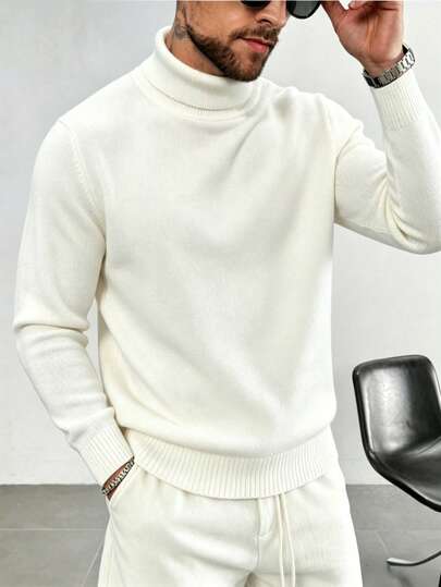  GRDR Herbst/Winter Neue einfarbige Rollkragenpullover, dünner Layering lässig Vielseitig