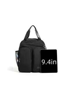 Solid Color Men's Large Capacity Backpack - Multicolor - View 4