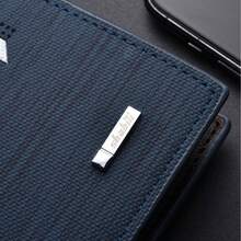 Men Wallet & Check Holder - Blue - View 3