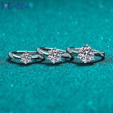 Swaro Fabricante XDY Source Zhoujia, Anillo de Joyería Ajustable de Plata 925 para Mujer, Anillo de Diamante de 0.50ct 1 QuilateDiamante sintético Moissanita, pasa detector de diamantes - moissanita de 2 quilates - Ver 2