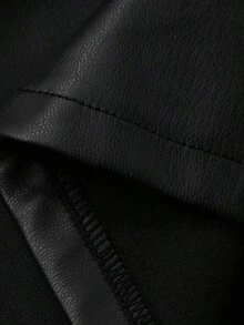 Pantalones Cortos Ajustados De Color Liso Para Mujer - Negro 2 - Ver 7