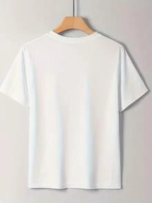 Camiseta de mujer para primavera y verano - Blanco - Ver 2
