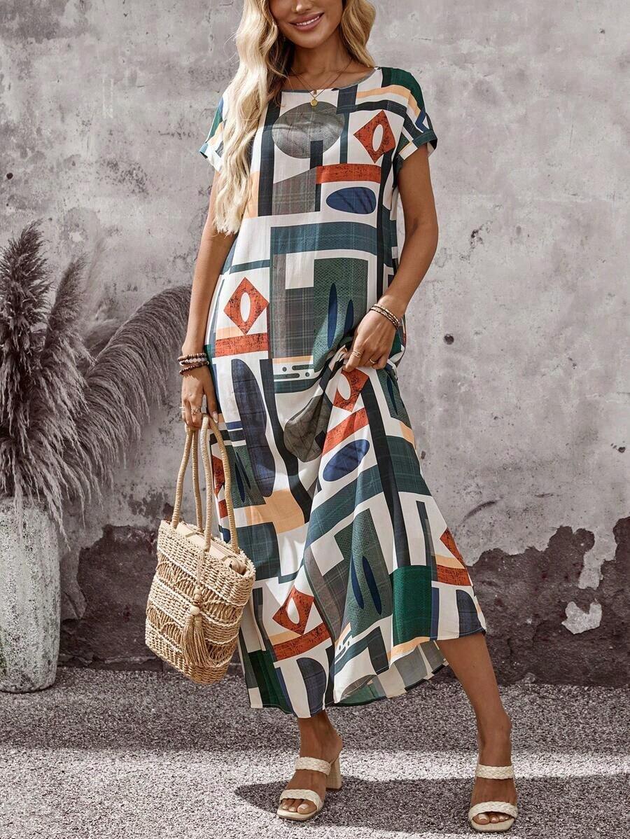 Vestidos largos de mujer para vacaciones de verano - Multicolor - Ver 1
