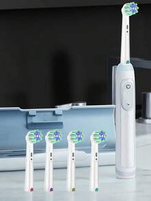 4/12/20 Pcs Compatible With OralB Electric Toothbrush Replacement Cross Clean Brush Heads, Toothbrush Head Refills Compatible With Oralb Pro Series Electric Toothbrushes - View 10