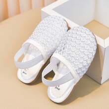 Baby/Kleinkind Mesh atmungsaktive Sandalen, Weiche Sohle Anti-Rutsch Baby Laufschuhe, Neues Sommer Design für Jungen & Mädchen - Weiss - Übersicht 5