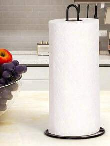 1pc Premium Gold/Black/Silver, Multiple Colors Available, Multi-Functional Kitchen Paper Towel Holder, Plastic Wrap Dispenser, Bathroom Storage Rack, Premium Tissue Box Cover, Desktop Decor, Holiday Gift, Home Life/Kitchen/Desktop Decor And Kitchen Tools/Tissue Box And Paper Towel Holder - Multicolor - View 3