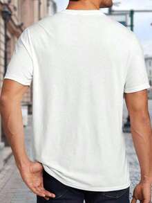 T-shirt unisexe Coupe du monde 2026, le cadeau parfait pour les fans de football, t-shirt assorti pour hommes et femmes, cadeau pour les fêtes et les vacances, t-shirt de football, haut à manches courtes avec imprimé et col rond. Polo en maille , chemise brésilienne, chemise d'été pour homme, vêtements pour femme  Mayja - Blanc - Voir 2