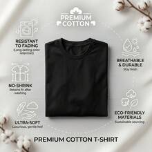 Playera/Camiseta 100% algodón Camiseta de manga corta holgada con estampado de moda para hombres SU ER |   Diseño exquisito |   Esencial de verano |   Fácil de combinar, mostrando tu estilo - Negro - Ver 6