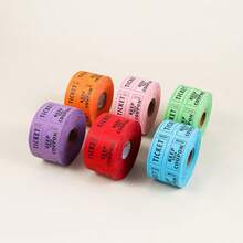 250pcs/Roll Multi-Color Raffle Tickets, Numbered Coupon Style Suitable For Party, Carnival, Fundraising Events, Red/Blue/Green/Pink - Color - View 13