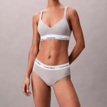 Calvin Klein Calvinklein Icon Cotton Modal Lift Bralette QF8500 - Grey Heather - View 2