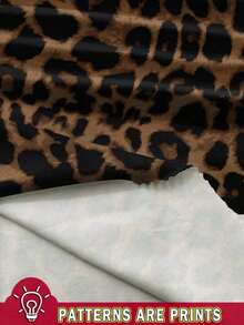 Conjunto informal de vacaciones de 2 piezas con top de tirantes finos de color negro sólido y falda con estampado completo de leopardo y abertura alta en el bajo, adecuado para salir - Caqui - Ver 5