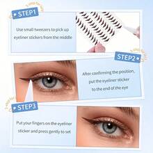 Eyeliner Stickers, Compatible With Most People, Easy To Use, Suitable For Home, Outdoor, Travel, Makeup Artists, Etc., Suitable For Gifts. - Multicolor - View 7