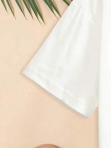 Women's T-Shirt For Spring And Summer - White - View 4