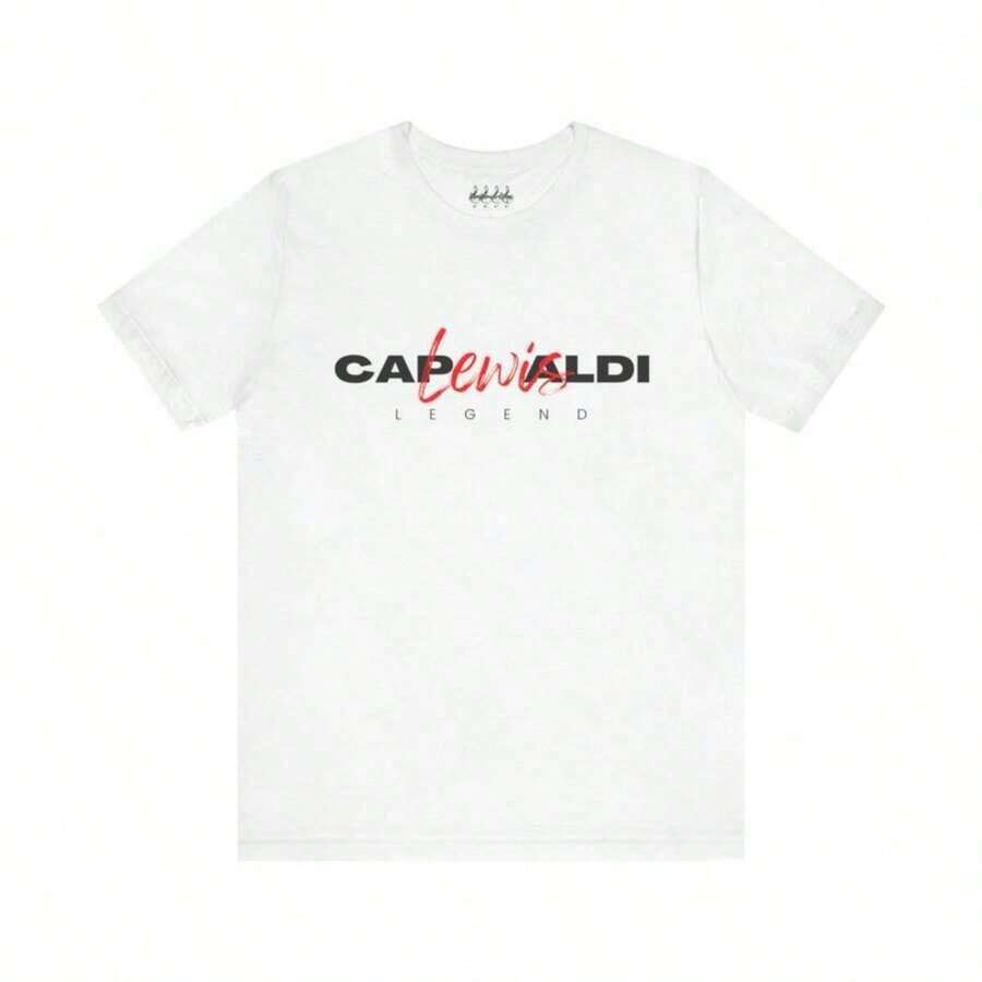 Lewis Capaldi Retro Poster T-Shirt – Exclusive Fan Design. Suitable As A Gift. Women's T-Shirt. Elegant Blouses. Boho Chic. Soft, Breathable, And Comfortable Women's Top, Ideal For Spring, Summer, And Autumn, Perfect For Vacations, Travel, And Everyday Wear. - 白色 - 查看 1