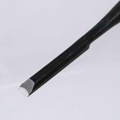 Cincel de mortaja japonés KAKURI para carpintería de 3/8" (9 mm), fabricado en JAPÓN, cincel de madera Oire Nomi, hoja de acero de alto carbono japonés afilada como una navaja, mango de madera de roble blanco