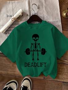 Camiseta Casual de Vacaciones para Mujer, Dae-er-In, Camiseta de Moda con Cuello Redondo para Mujer. - Verde - Ver 12