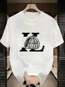 Camiseta de manga corta para hombre,% algodón, de marca de moda, estilo moderno, corte holgado, talla, top casual versátil, adecuada para todas las estaciones. Se puede usar como capa base en primavera y otoño o sola en verano. Estilo unisex, perfecta para amigos. Camiseta de marca de moda,% algodón y de peso pesado. - Negro - Ver 6