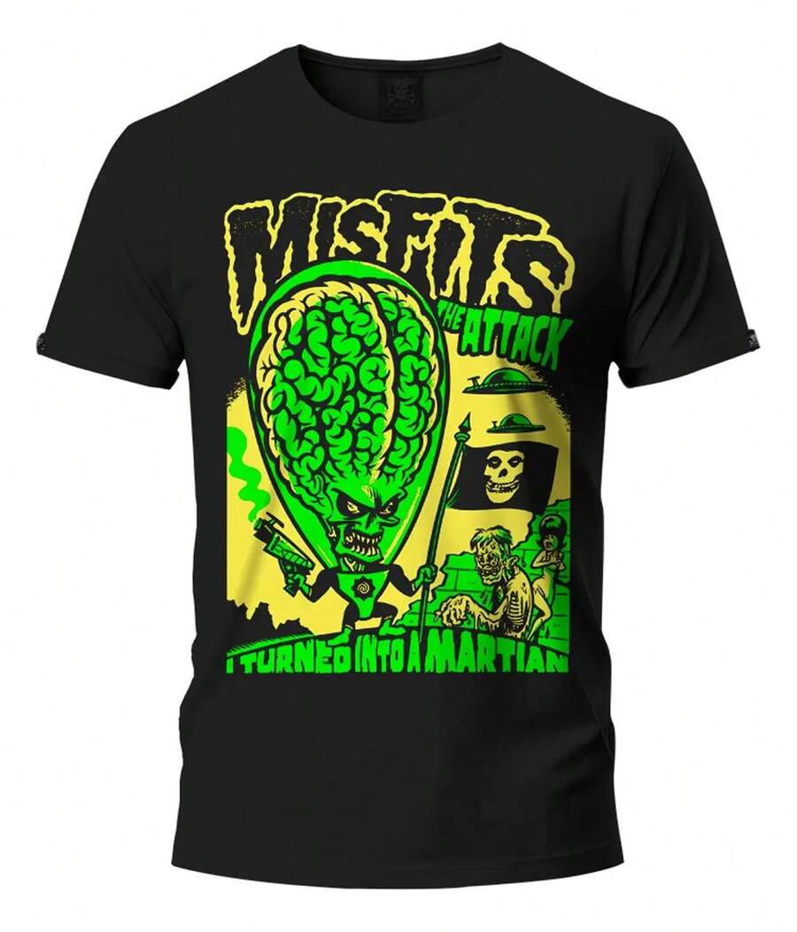 Misfits Attack / Kingmonster T-Shirt - Black - View 1