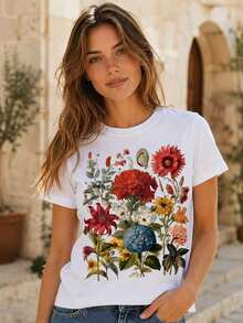 Women T-Shirts - White - View 3