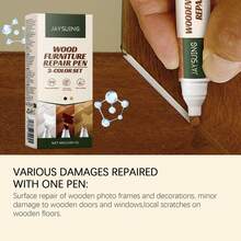 JAYSUING Wood Furniture Repair Marker, Furniture Touch Up Paint Pen For Wood Door, Furniture Scratch Remover - A - View 5