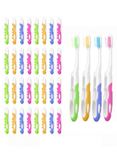 Bộ bàn chải đánh răng du lịch gấp gọn 10/5/3/1 chiếc - Có lông bàn chải siêu mịn, mềm vừa phải, nhẹ nhàng chăm sóc nướu. Thích hợp cho răng nhạy cảm và bệnh nhân chỉnh nha. Lý tưởng cho cắm trại, các cặp đôi, du lịch nghỉ dưỡng và các chuyến công tác.