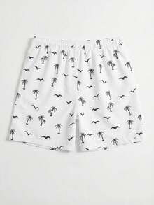 Conjunto de camiseta casual de cuello redondo y pantalones cortos de verano para hombre (ONLY 1  camiseta) RYWQ - Blanco - Ver 6