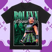 Anne Boleyn (Six the Musical) Marisha Morgan camiseta vintage de los 90 # 2 - Negro - Ver 6