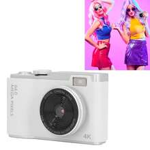 Autofocus 64MP 4K Face Detection 2.4" Display 16X Optical Zoom Rechargeable Compact Pocket Digital Camera - LK-003 White - View 4