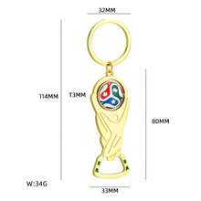 Hot-Selling 2026 World Cup Merchandise For USA, Canada, Mexico, World Cup Trophy Keychain Bottle Opener, Football Fan Commemorative Souvenir, Exquisite Gift For Friends - Multicolor - View 4