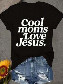 1 camiseta que las mamás geniales adoran usar, camisetas para madres cristianas, camisetas con temática de fe, camisetas religiosas para madres y camisetas de bendición para madres. Tela transpirable de alta calidad, suave y cómoda, ropa casual para primavera y verano, camiseta de algodón 100% para niñas, ropa deportiva casual de corte clásico, para mujer, lavable a máquina, prenda elegante de una sola pieza, muy adecuada para salidas diarias y regalos navideños. Camiseta Gráfica, Camisetas Gráficas para Mujer, Camiseta de Verano, Camiseta Casual, Ropa de Vacaciones para Mujer, Diseño Juvenil y Moderno. Camisetas Gráficas para Mujer, Camiseta de Verano, Camiseta Casual, Ropa de Vacaciones para Mujer, Diseño Juvenil y Moderno. Camisetas Gráficas para Mujer, Camisetas de Verano, Camiseta Casual, Ropa de Vacaciones para Mujer, Diseño Juvenil y Moderno. 180g Algodón 100%. - Negro - Ver 12
